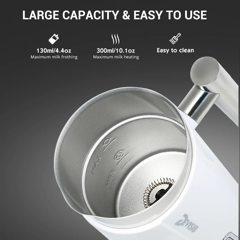 Automatic Milk Frother Electric Hot and Cold for Making Foamer