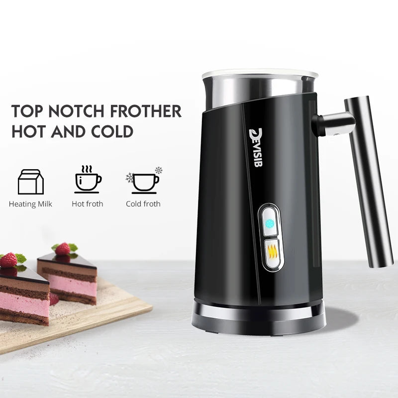Automatic Milk Frother Electric Hot and Cold for Making Foamer