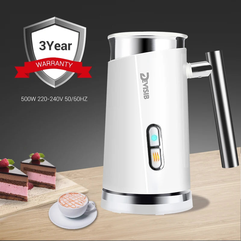 Automatic Milk Frother Electric Hot and Cold for Making Foamer