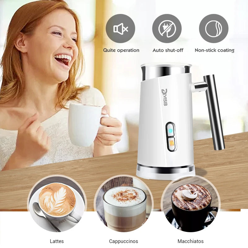 Automatic Milk Frother Electric Hot and Cold for Making Foamer