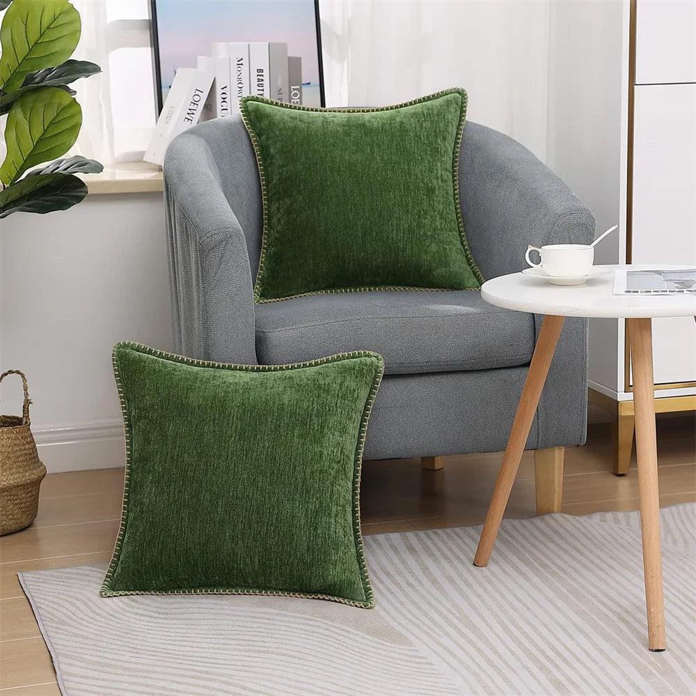 Soft Throw Cushion Cover Decorative Square Pillow Case For Couch Sofa Bed Pillowcase50x50