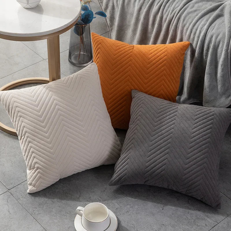 Velvet pillowcase home cushion