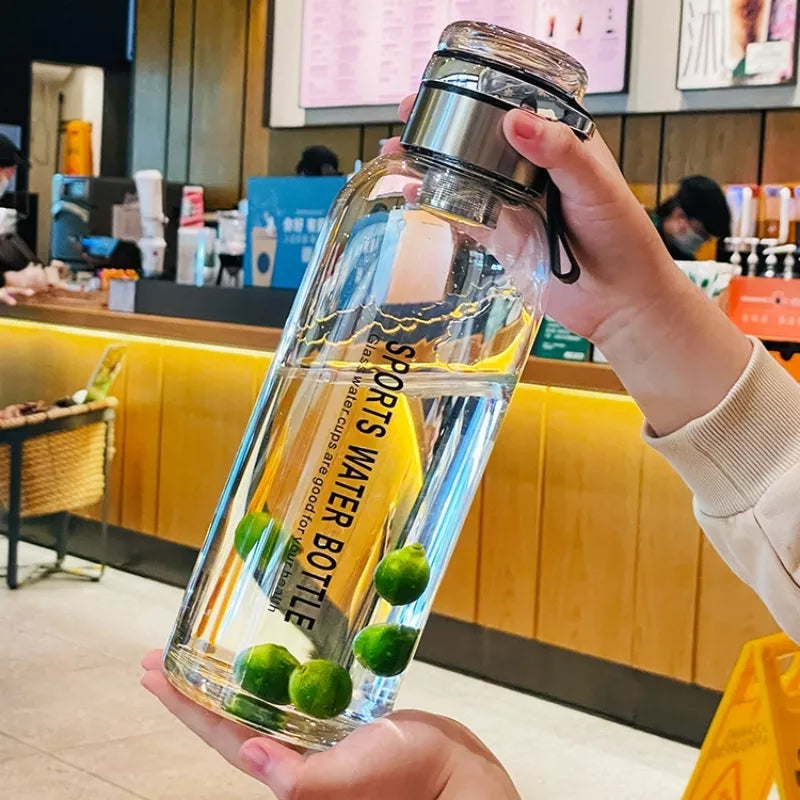 Glass Water Bottle Leakproof Drinkware