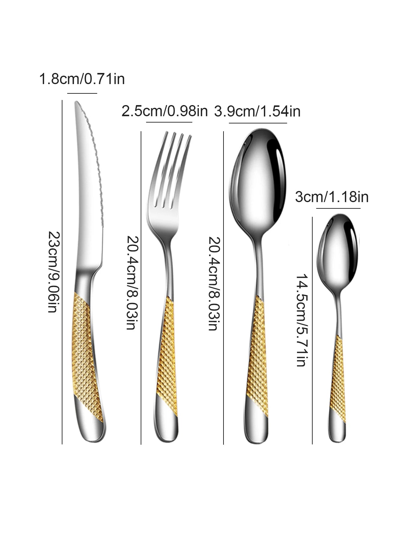 24 Stainless steel tableware star steak knife and fork