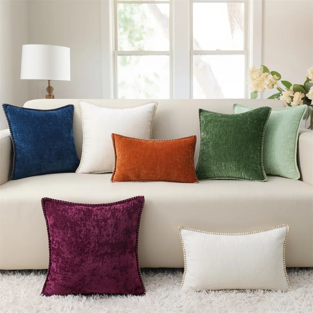 Soft Throw Cushion Cover Decorative Square Pillow Case For Couch Sofa Bed Pillowcase50x50