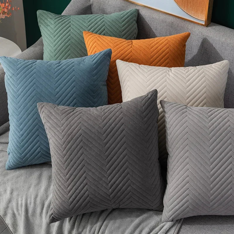 Velvet pillowcase home cushion