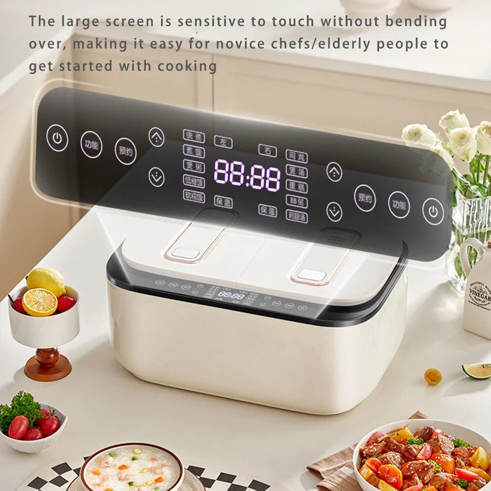 Smart Multi-function Rice Cooker, Home 2.5 Liter + 2.5 Liter Double Air Bag Rice Cooker