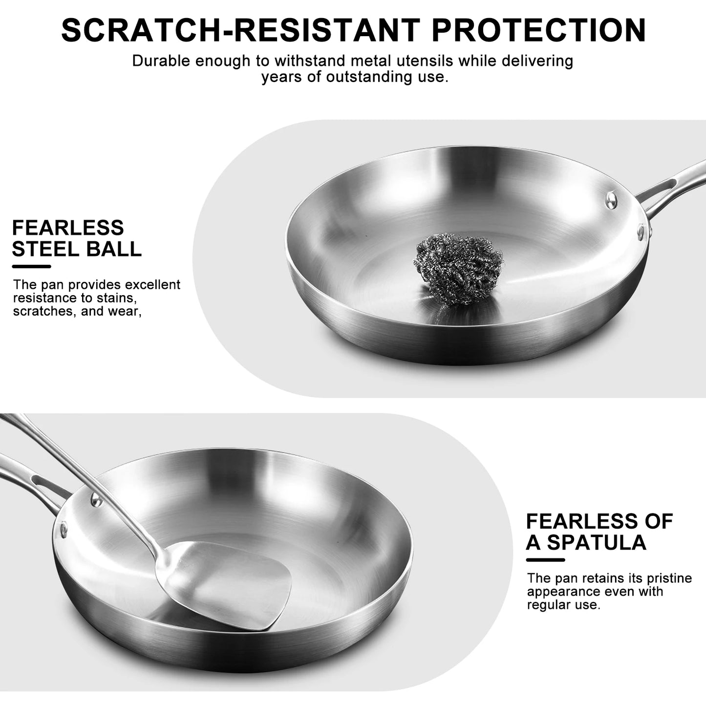 Stainless Steel Frying Pan