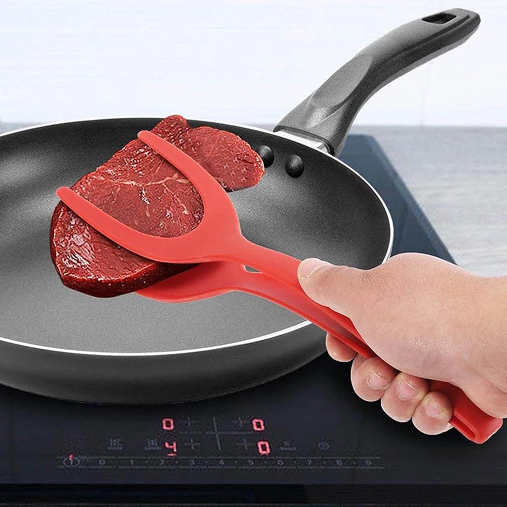 Clamp Silicone Steak Tongs Spatula