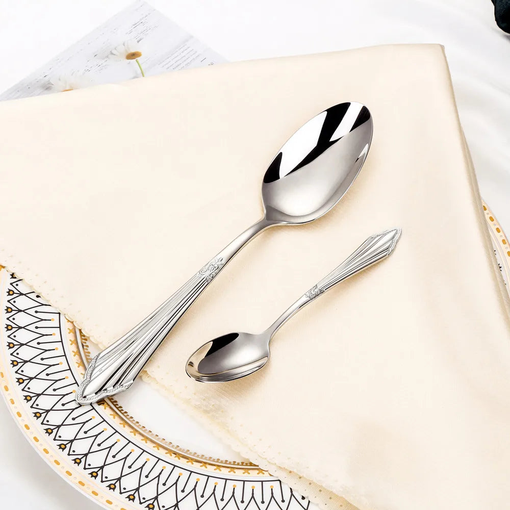 Gold Plated Flatware Set Table Knife