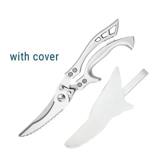Kitchen Scissors Powerful Chicken Bone Scissors Large Stainless Steel Multifunctional Scissors