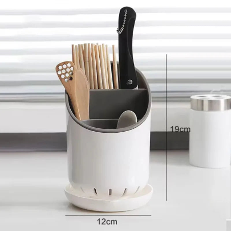 Storage Holder Plastic Drainer Drain Containers Drying Rack Tableware Table Knife Spoon Fork Container Kitchen Tool