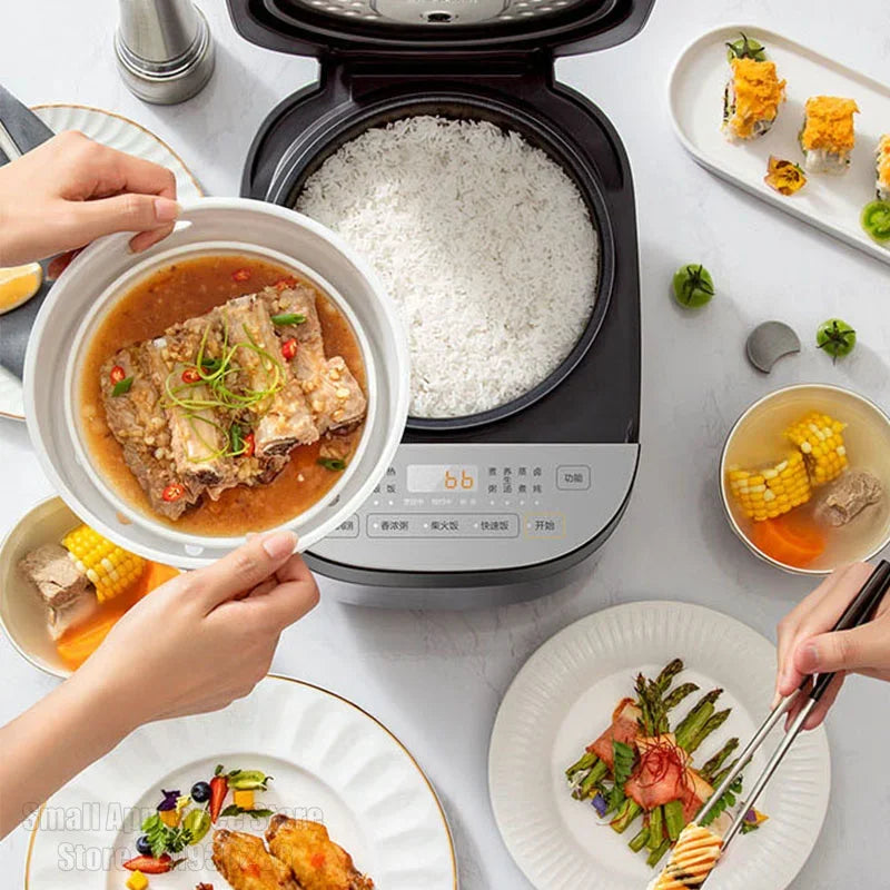 Midea 3L Rice Cooker Multifunctional Intelligent 605W Electric Cooker Steaming Rice Large Capacity
