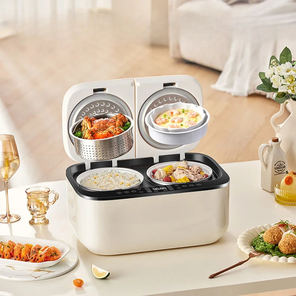 Smart Multi-function Rice Cooker, Home 2.5 Liter + 2.5 Liter Double Air Bag Rice Cooker