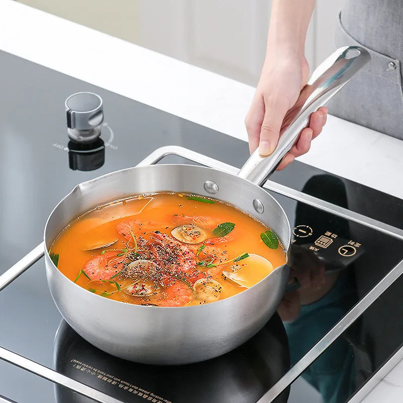 Stainless Steel Uncoated Nonstick Saucepan