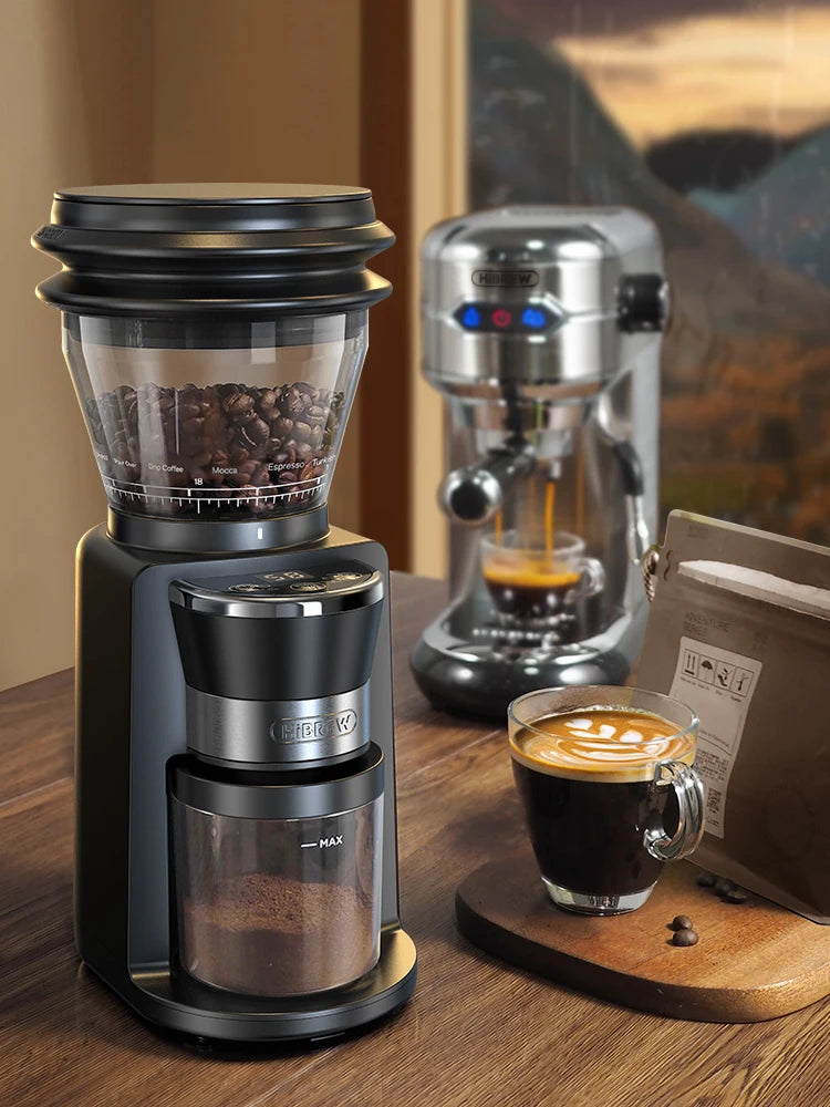 Electric Coffee Grinder with 34 Gears for Espresso