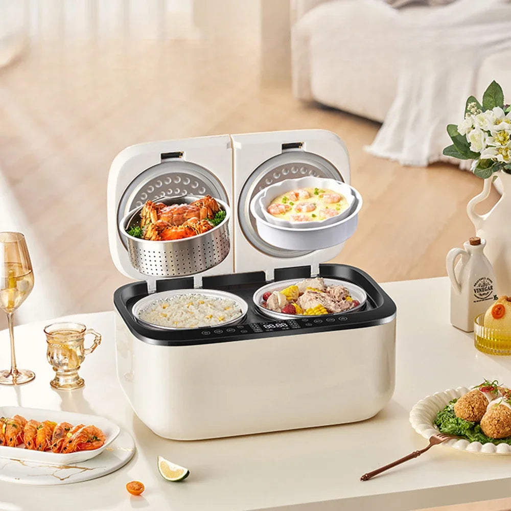 Smart Multi-function Rice Cooker, Home 2.5 Liter + 2.5 Liter Double Air Bag Rice Cooker