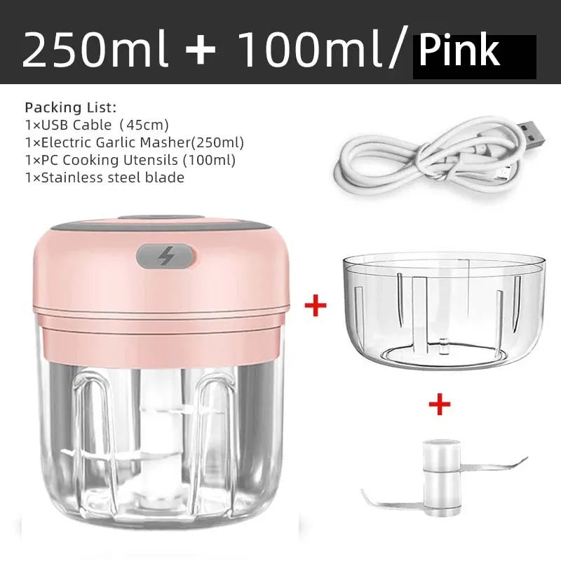 Garlic Chopper Rotate Garlic Press Crusher Vegetable Onion Cutter Kitchen Cooking Accessories