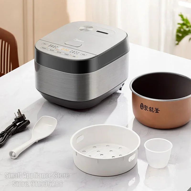Midea 3L Rice Cooker Multifunctional Intelligent 605W Electric Cooker Steaming Rice Large Capacity