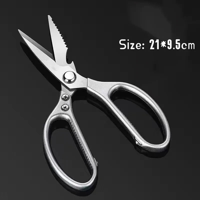 Kitchen Scissors Powerful Chicken Bone Scissors Large Stainless Steel Multifunctional Scissors