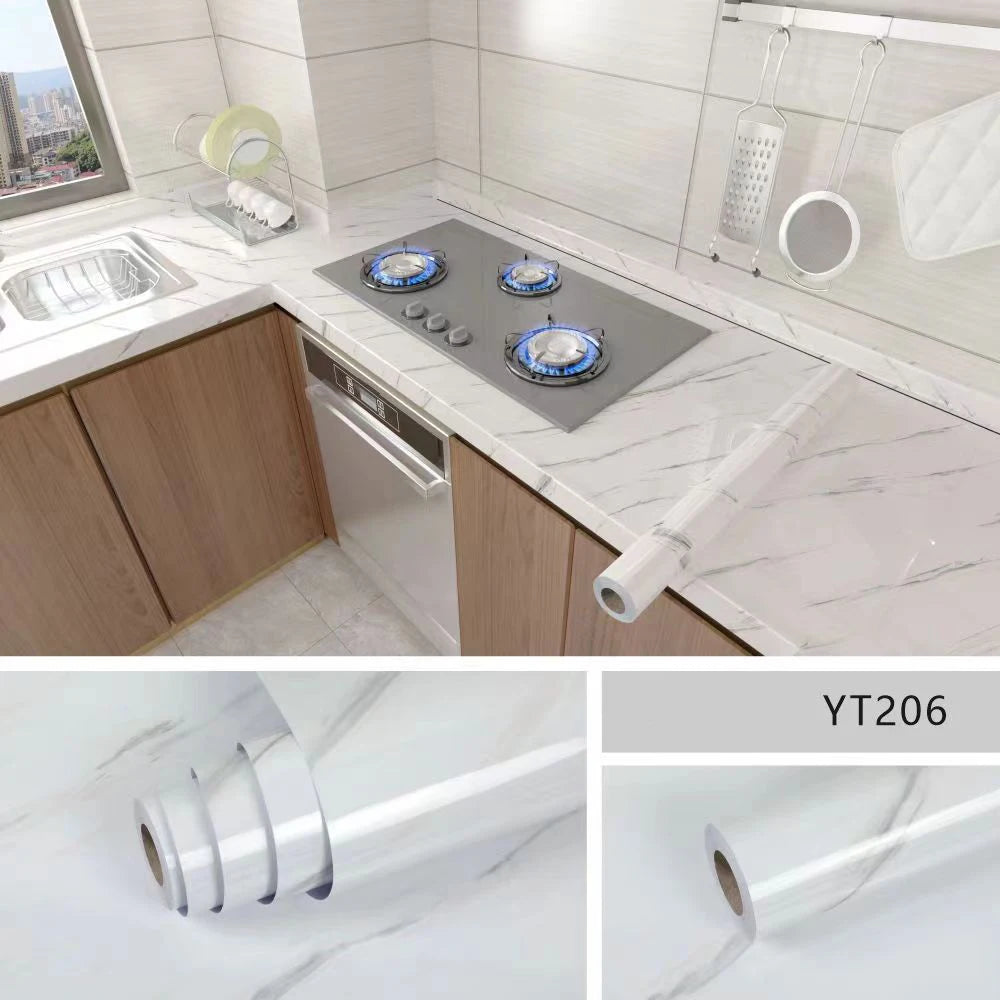Kitchen Oil-Proof Film Stove Waterproof Moisture-Proof  Wallpaper