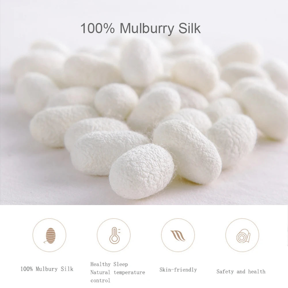 Liv-Esthete Gorgeous 100% Silk Bedding Set Mulberry Silk
