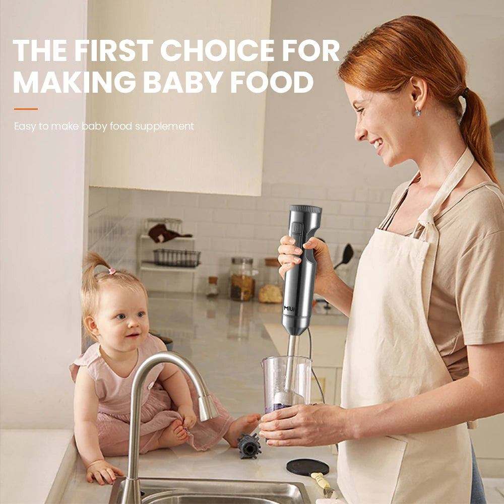 Hand Immersion Blender 1000W Powerful 4-in-1,
