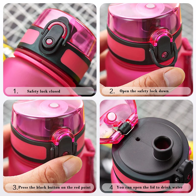 Sports Water Bottle Shaker Outdoor Travel Portable Leakproof Drinkware Tritan  Drink Bottle