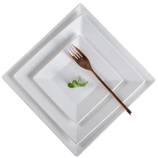 Creative Simple Ceramic Square Plate