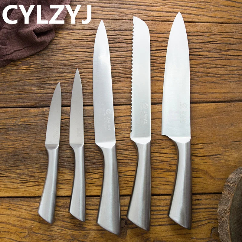 Kitchen Knife Kitchen Knives Set Chef Knives Sets Chef Slicer Paring Bread Utility Knife Scissors Sharpener