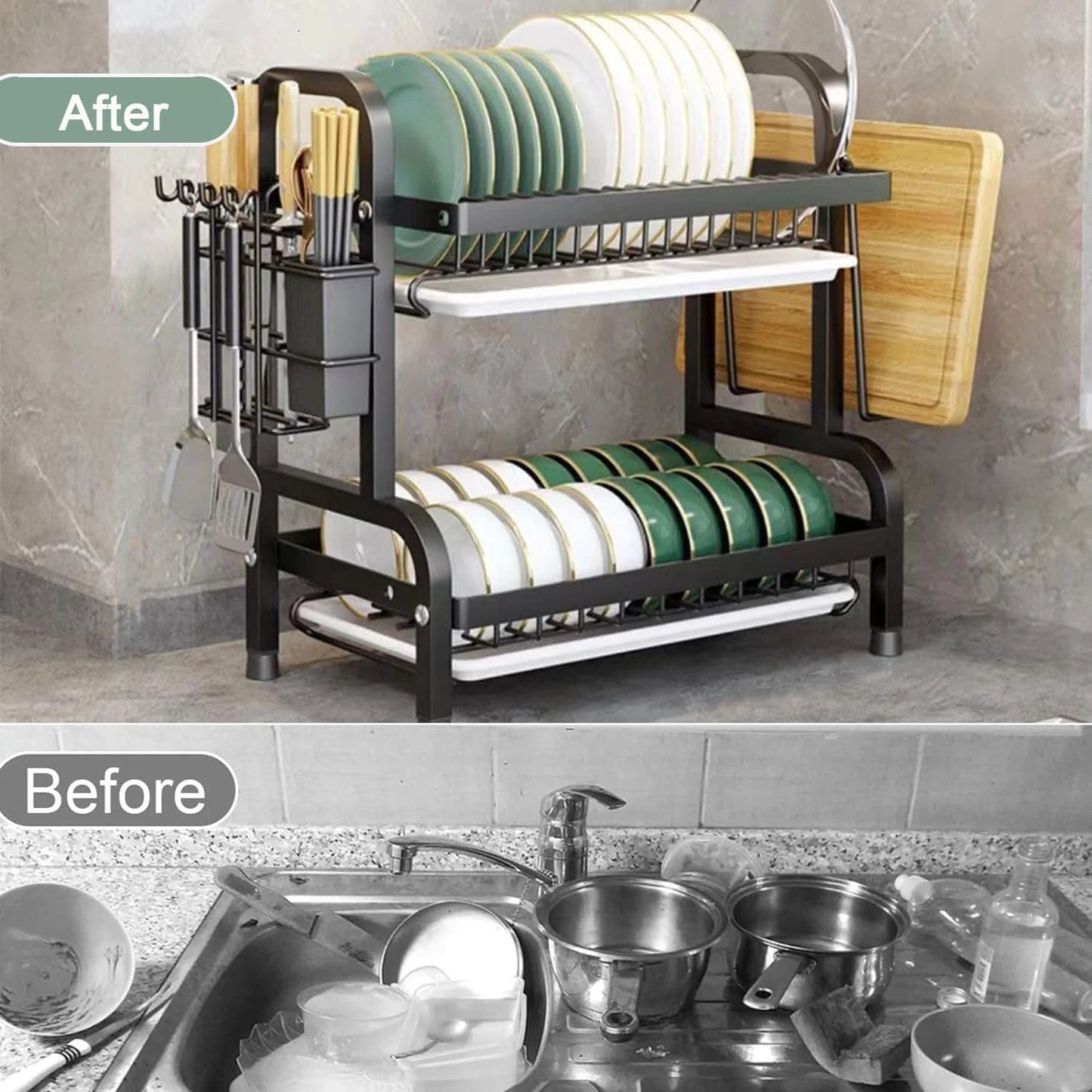 Dish Drying Rack 2-Tier