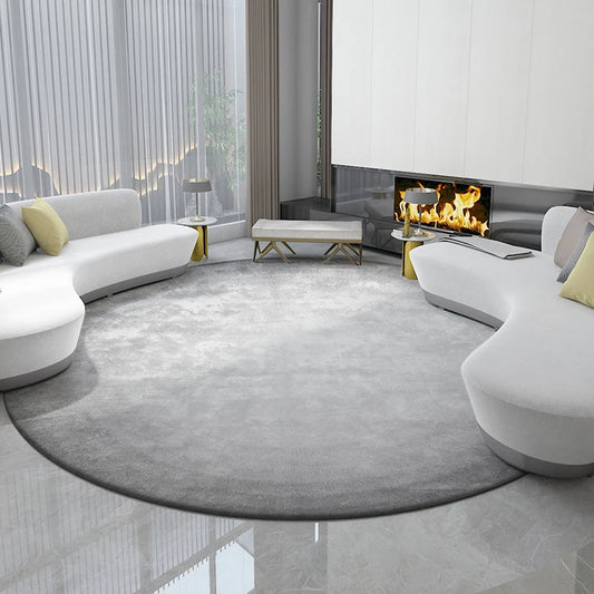 Luxury Nordic Bedroom Decor Plush Carpet Large Area Round Cloakroom Rug Washable Non-slip Mat Minimalist Carpets for Living Room