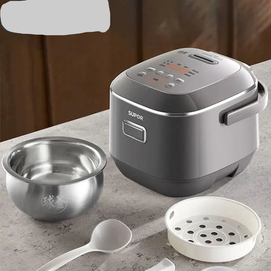 SUPOR 2L Household Rice Cooker LED Display 24H Intelligent Timing Rice Cooking Pot Good Taste 316L Stainless Steel Multi Cooker