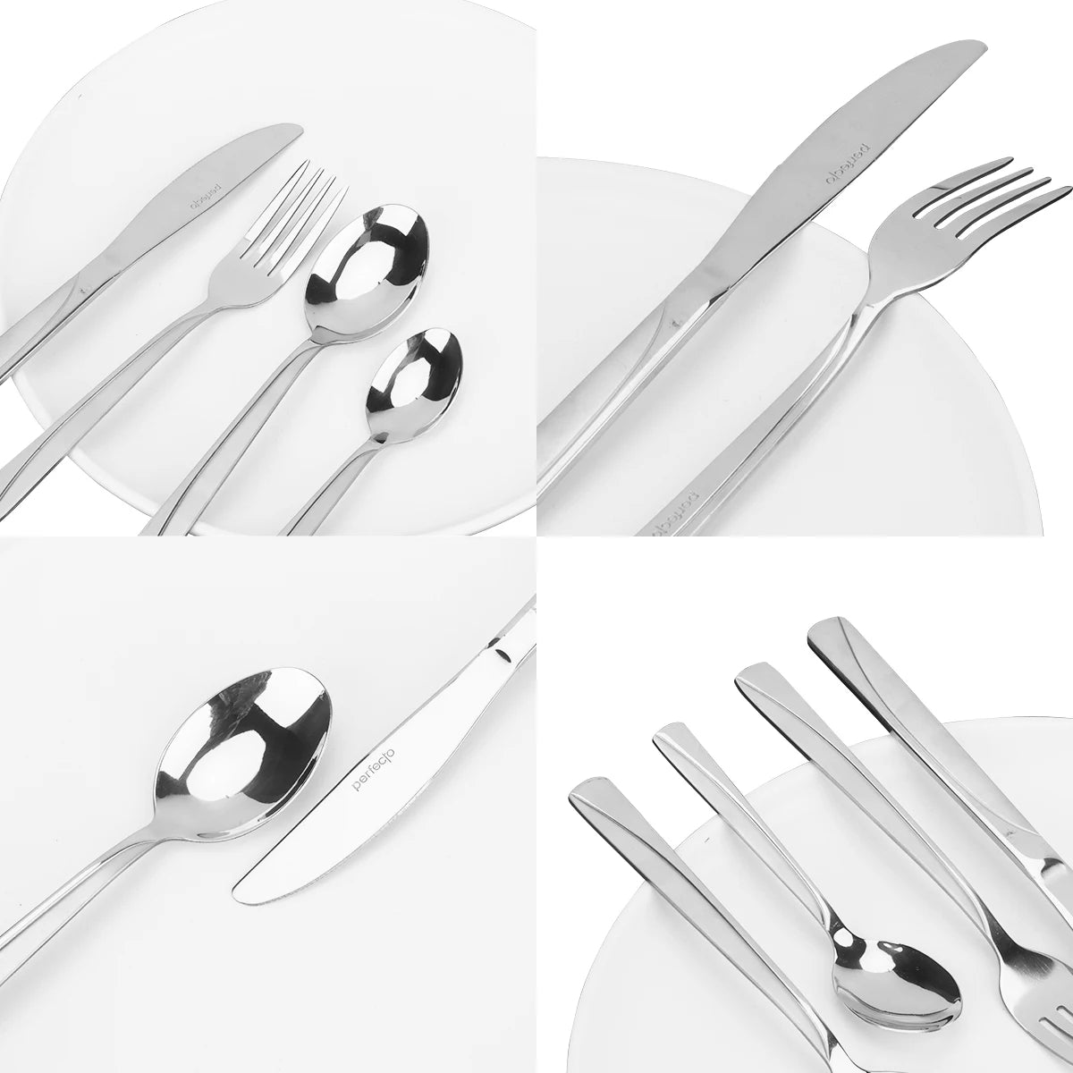 24Pcs Western Stainless Tableware Set