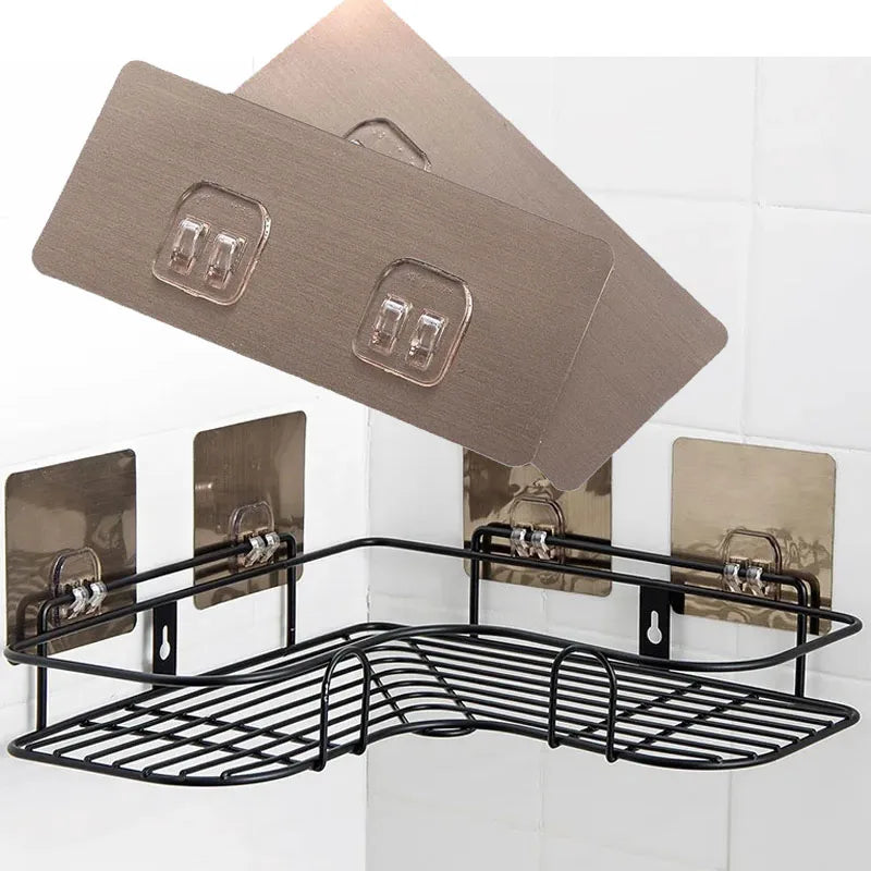 Waterproof Strong Adhesive Hook Shelf Sticker en Sticking