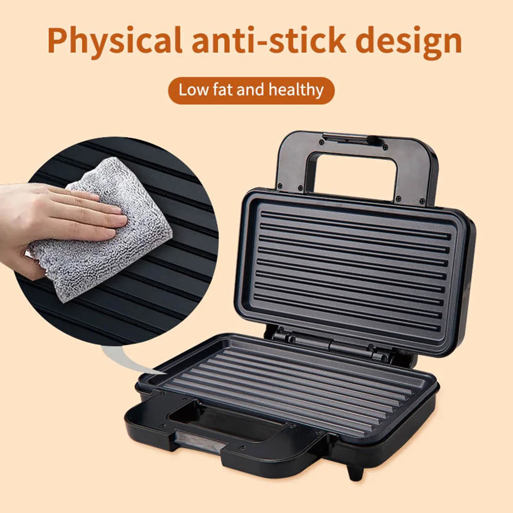 Electric Sandwich Maker Double-sided Heating Bread Grill Baking