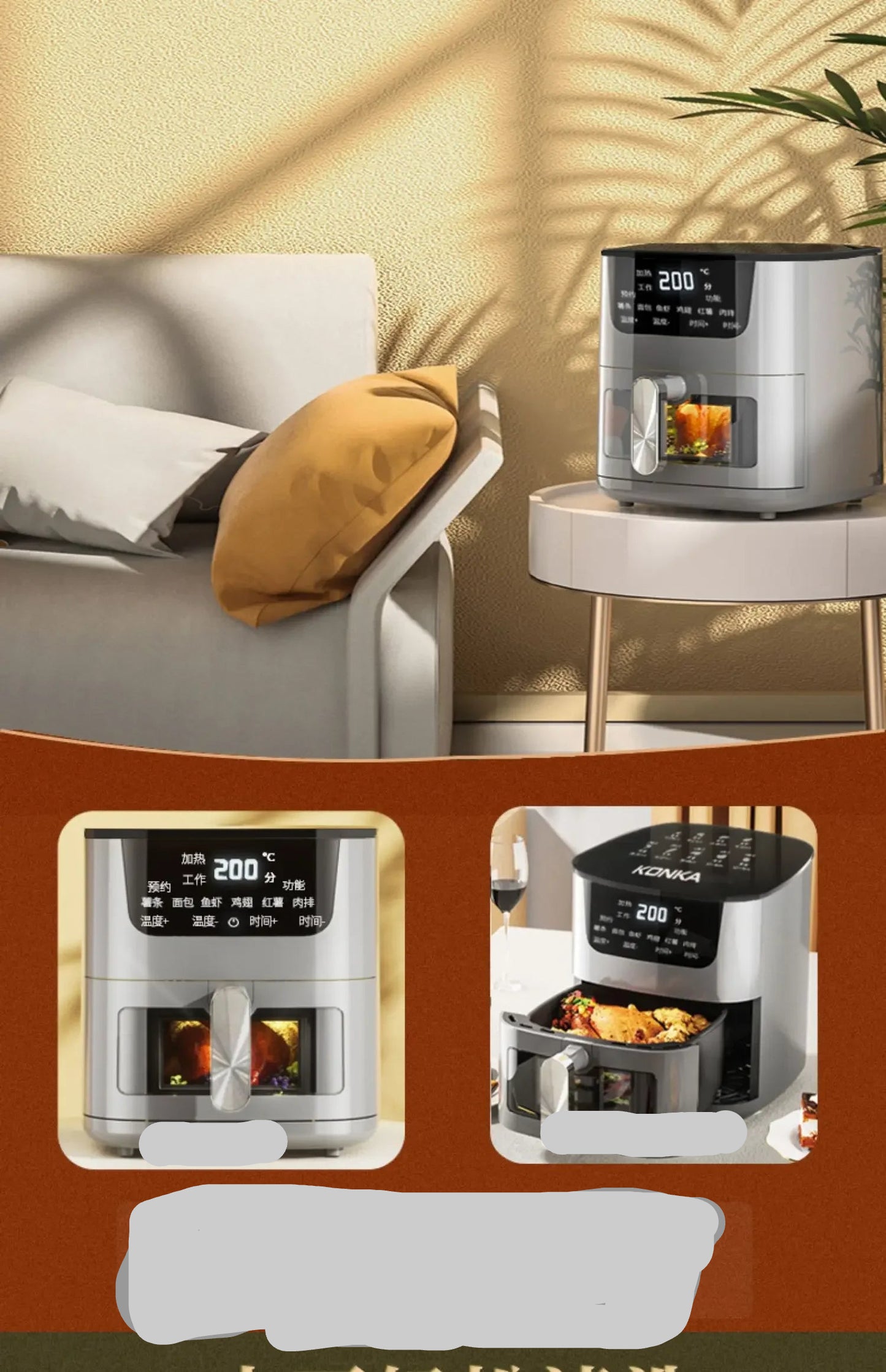 air fryer visualisation large capacity household new multi-function automatic oil-free electric oven all-in-one machine