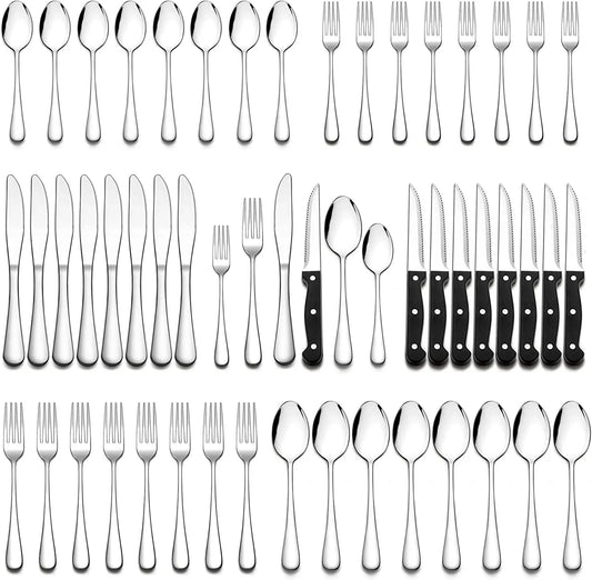 24-Piece Flatware Set with Steak Knives