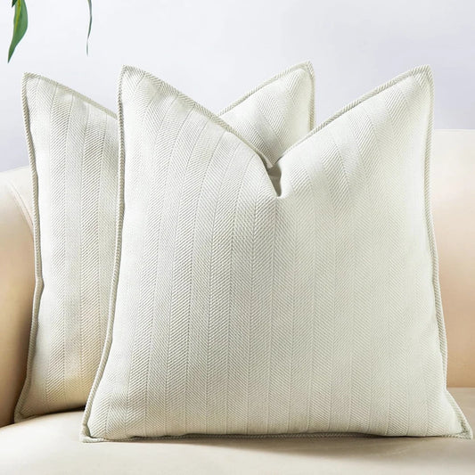 Pillow Covers with Elegant Luxury Cushion Case for Office Home Living Room Bed Sofa Decor