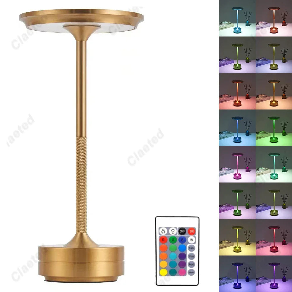 LED Touch Sensor Desktop Night Light, Wireless Reading Restaurant, Hotel Bar, Bedroom Decoration