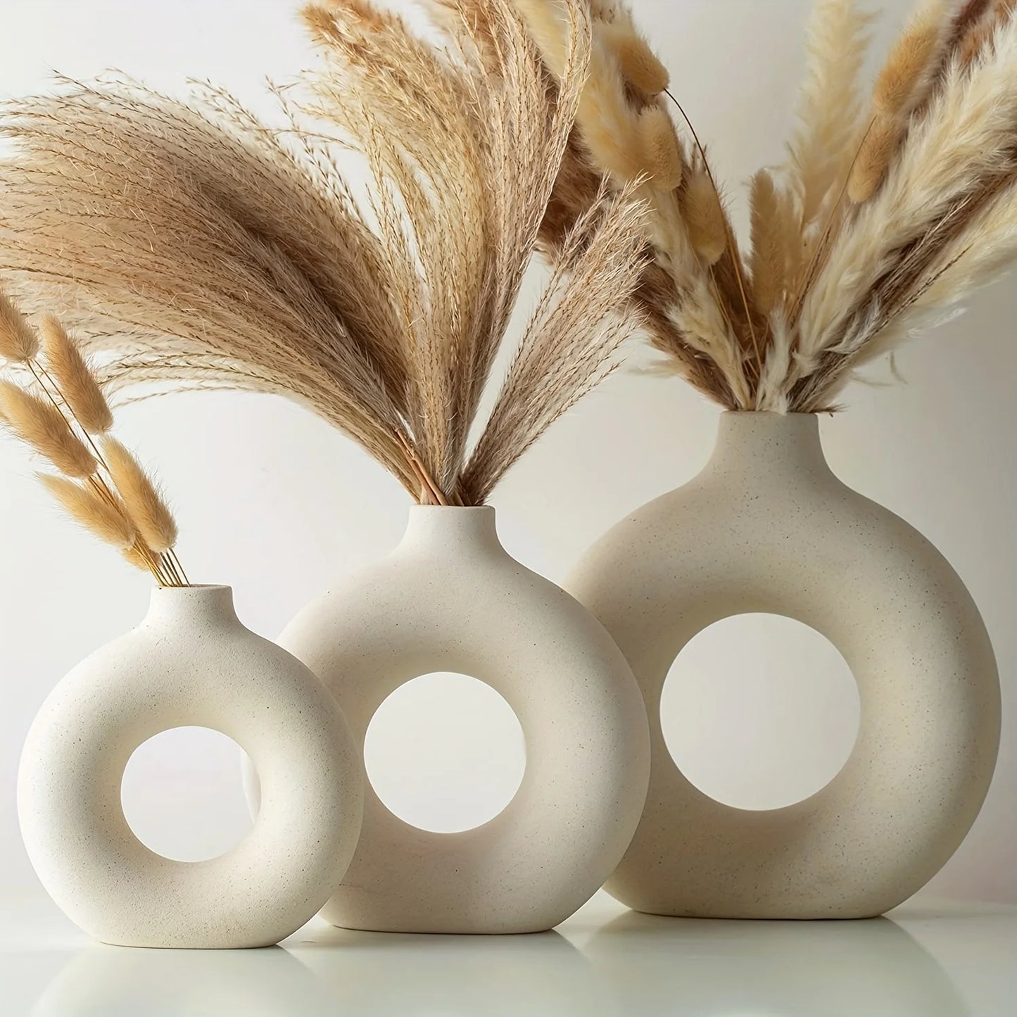 White Ceramic Vase Flower Pot