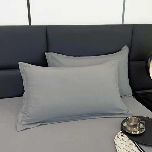 Washable Solid Color Pillowcase Single Pillowcase Set 48cm X 74cm 2