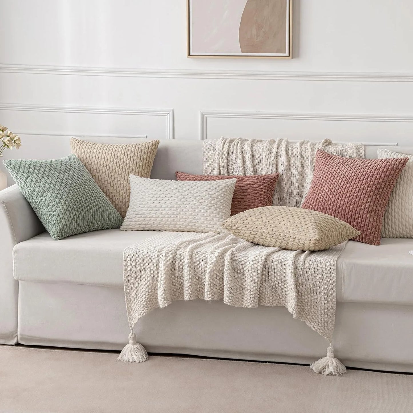 Boho Corduroy Cushion Cover From Sofa Living Room Modern Decro