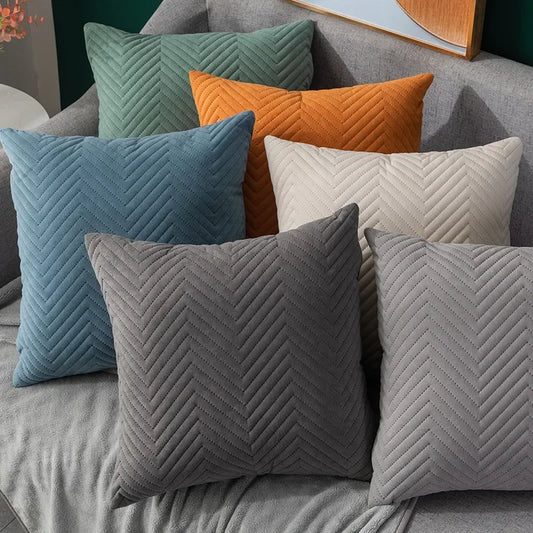 Velvet pillowcase home cushion