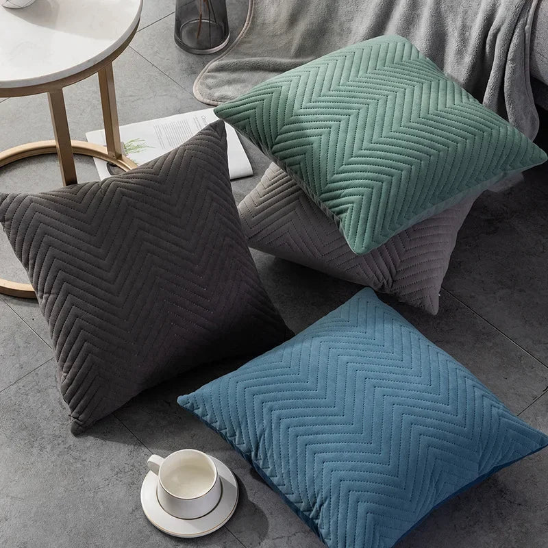 Velvet pillowcase home cushion