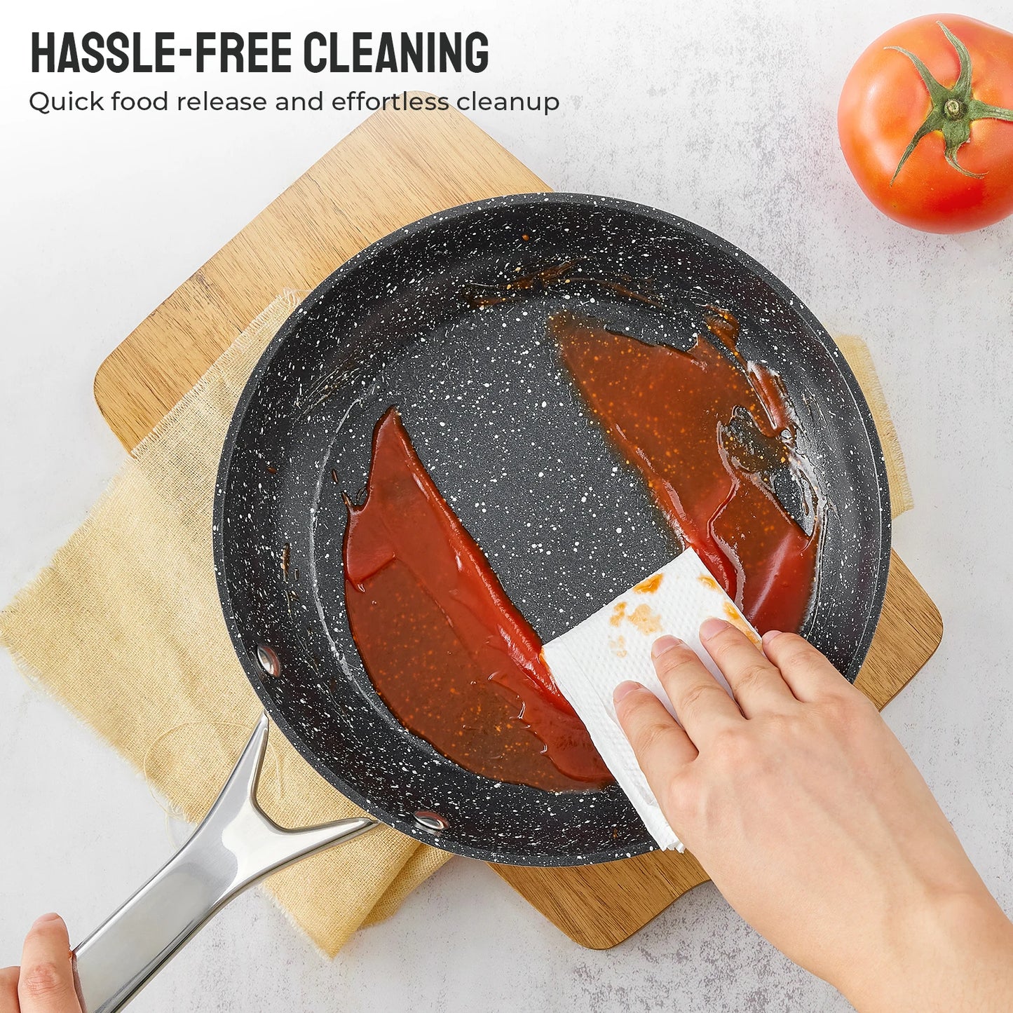 Cookware Nonstick, 10-Piece,Pots and Pans Set for Induction Cooktop, Compatible with All Stoves