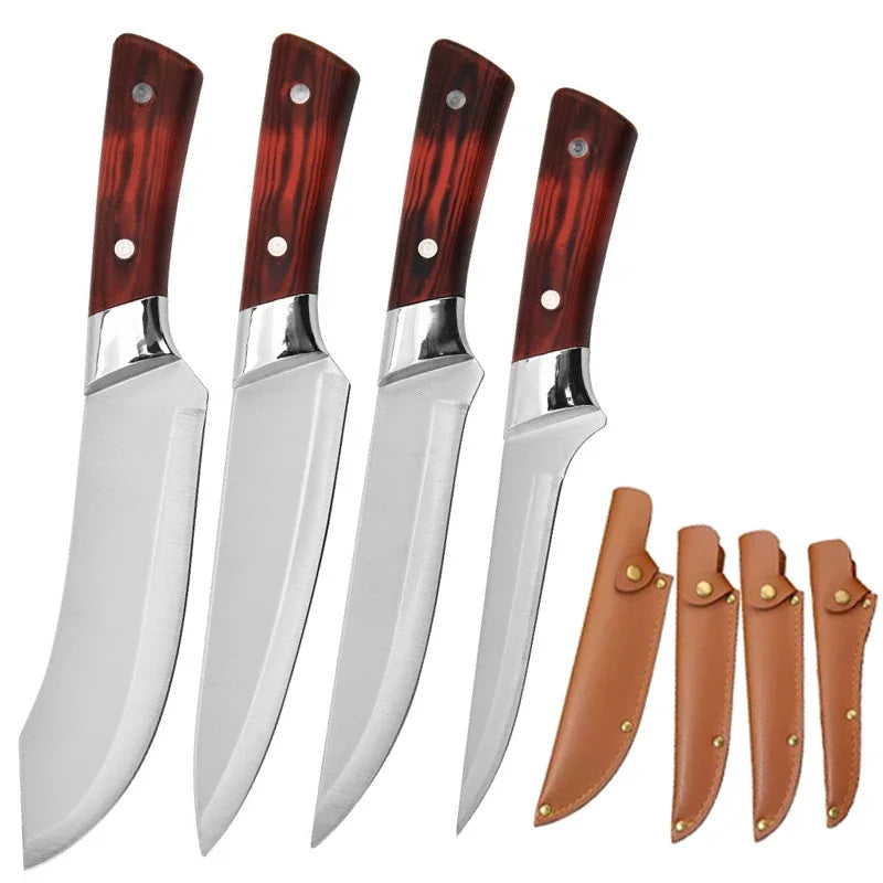 Stainless Steel Chef Knife Cooking Knives Professional Kitchen Knives Boning Knife Meat Cleaver Fruit Knife Kitchen Supplies