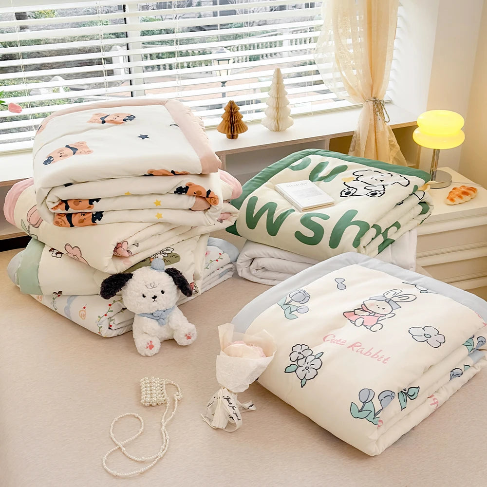 YanYangTian Summer Thin Quilt Comforter Soft