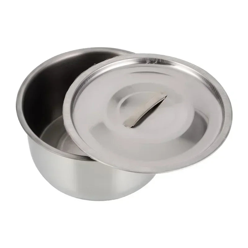 3pcs/5pcs Stainless Steel Soup pot Stock Pot Set with Lid Kitchenware Stew Pot Cooking Tools Cookware Kitchen Accessories