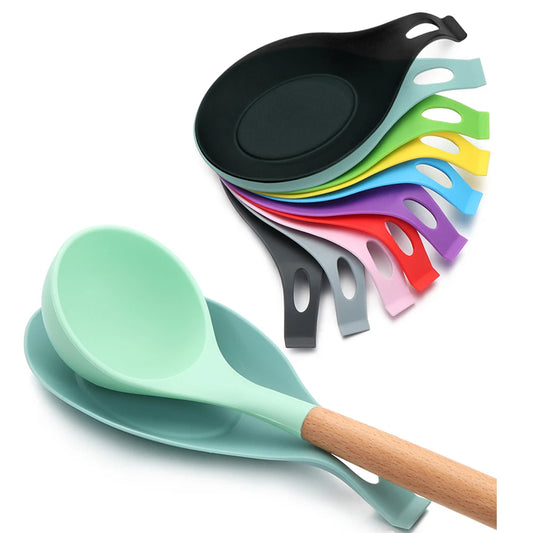 1Pc Silicone Insulation Spoon Shelf Heat Resistant
